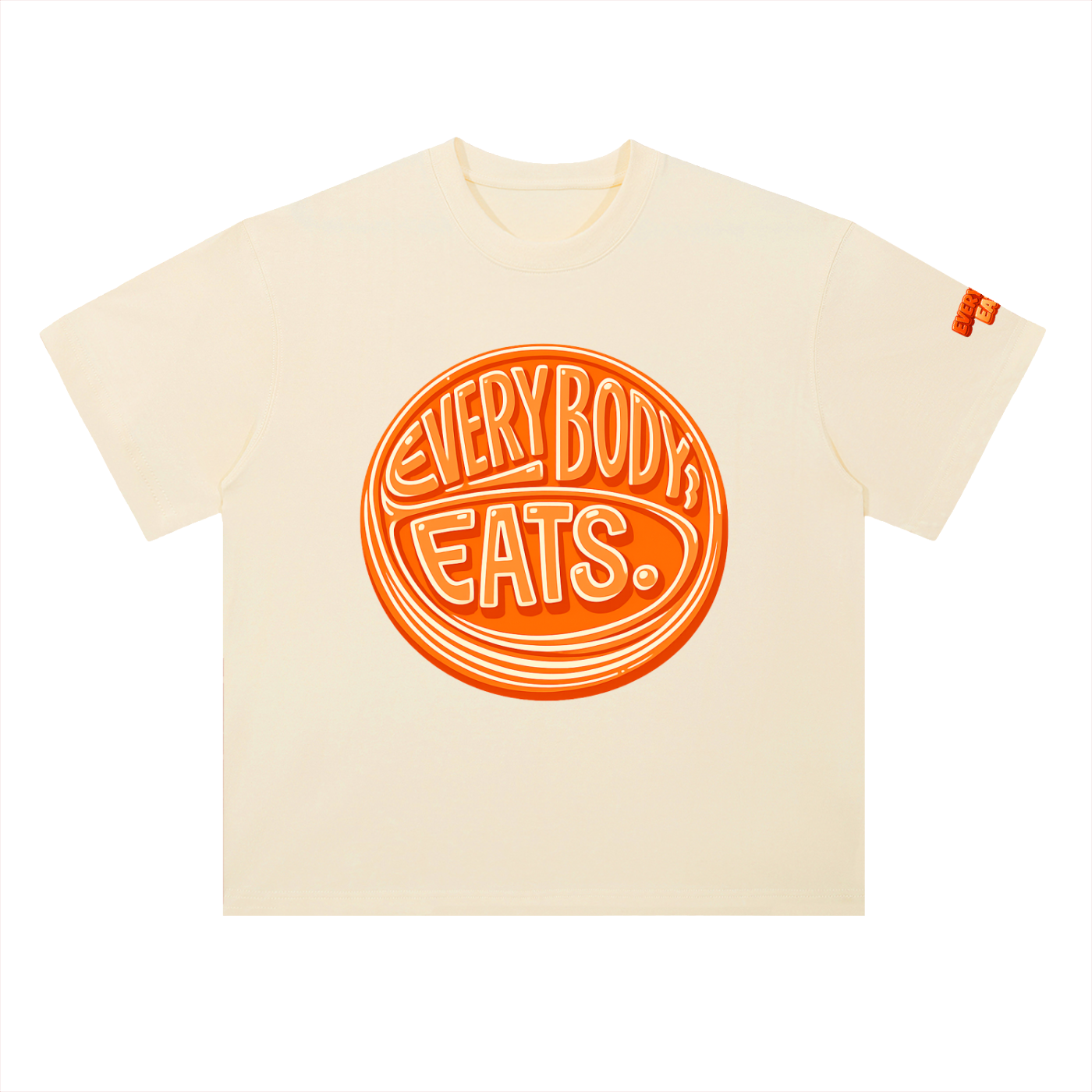 EVERYBODY EATS: MANDARIN - Heavyweight Drop Shoulder Cotton T-Shirt