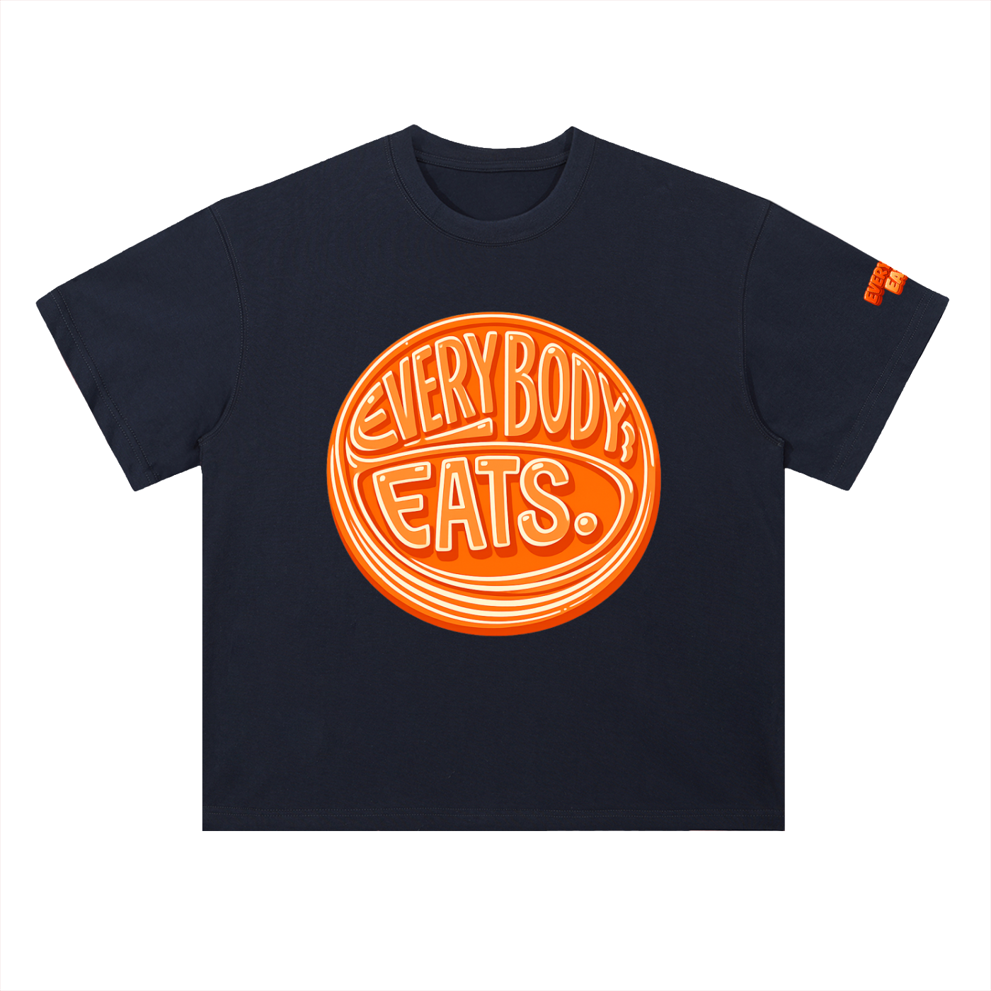 EVERYBODY EATS: MANDARIN - Heavyweight Drop Shoulder Cotton T-Shirt