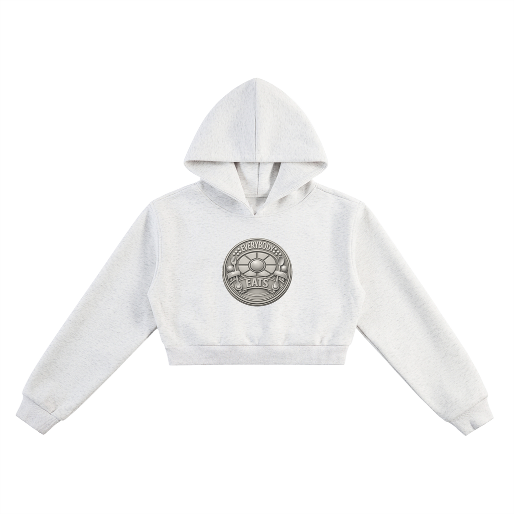 EVERYBODY EATS: TABLE MANNERS | GREIGE - Essential Cropped Hoodie