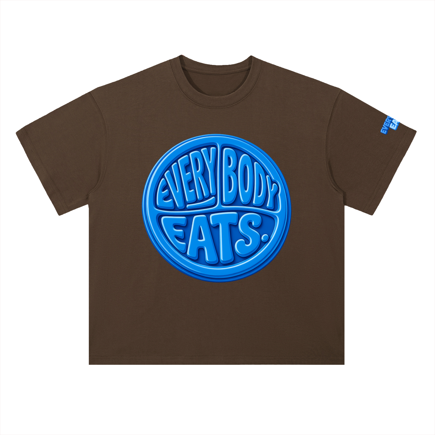 EVERYBODY EATS: BLUEBERRIES - Heavyweight Drop Shoulder Cotton T-Shirt