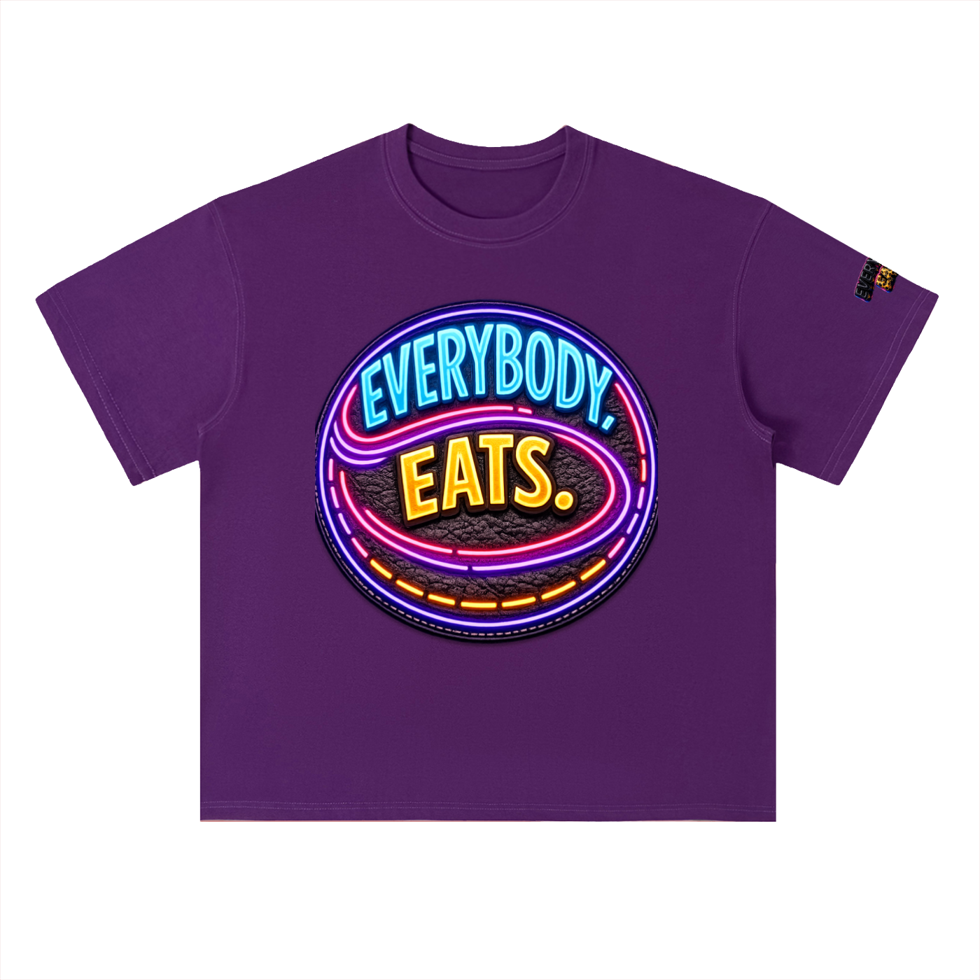 EVERYBODY EATS: LED - Heavyweight Drop Shoulder Cotton T-Shirt