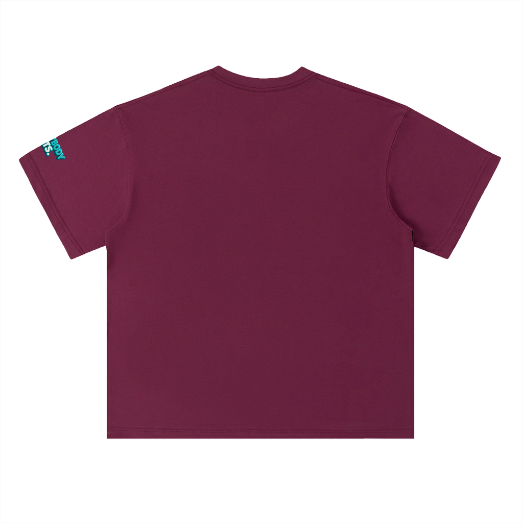 EVERYBODY EATS: BLUE RASPBERRY - Heavyweight Drop Shoulder Cotton T-Shirt