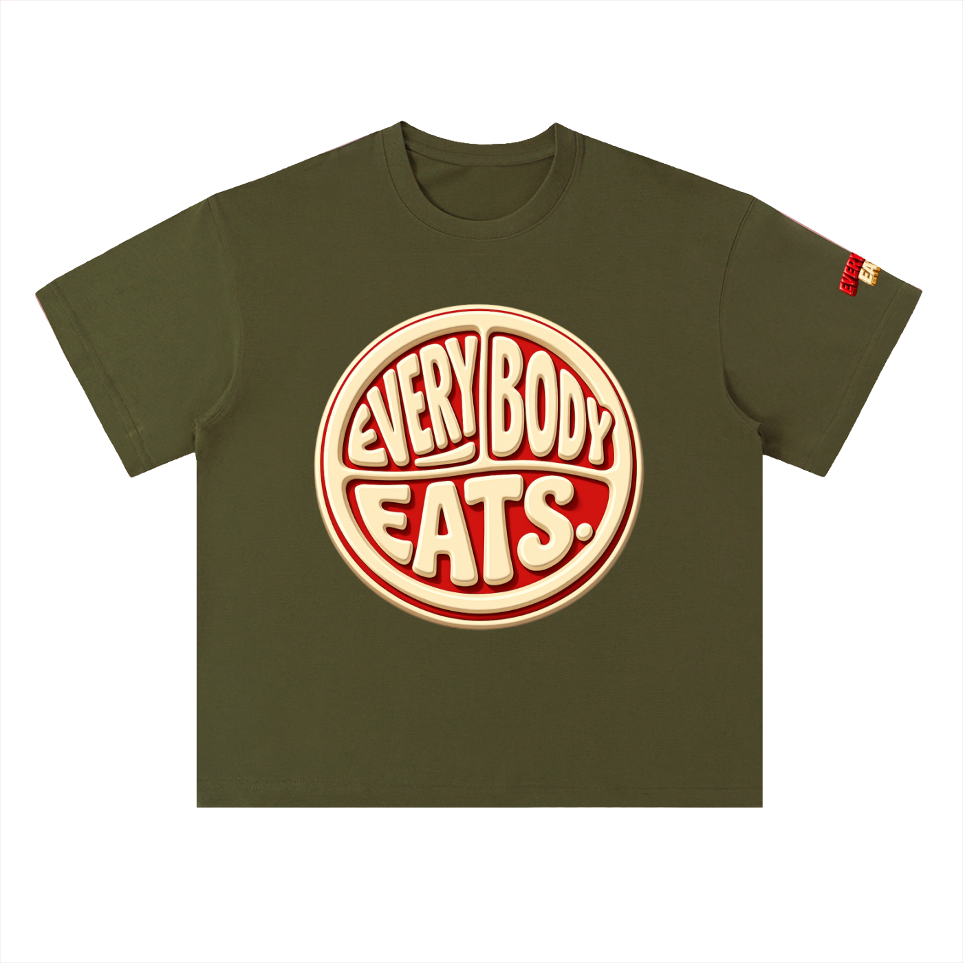 EVERYBODY EATS: CHERRY VANILLA COKE - Heavyweight Drop Shoulder Cotton T-Shirt