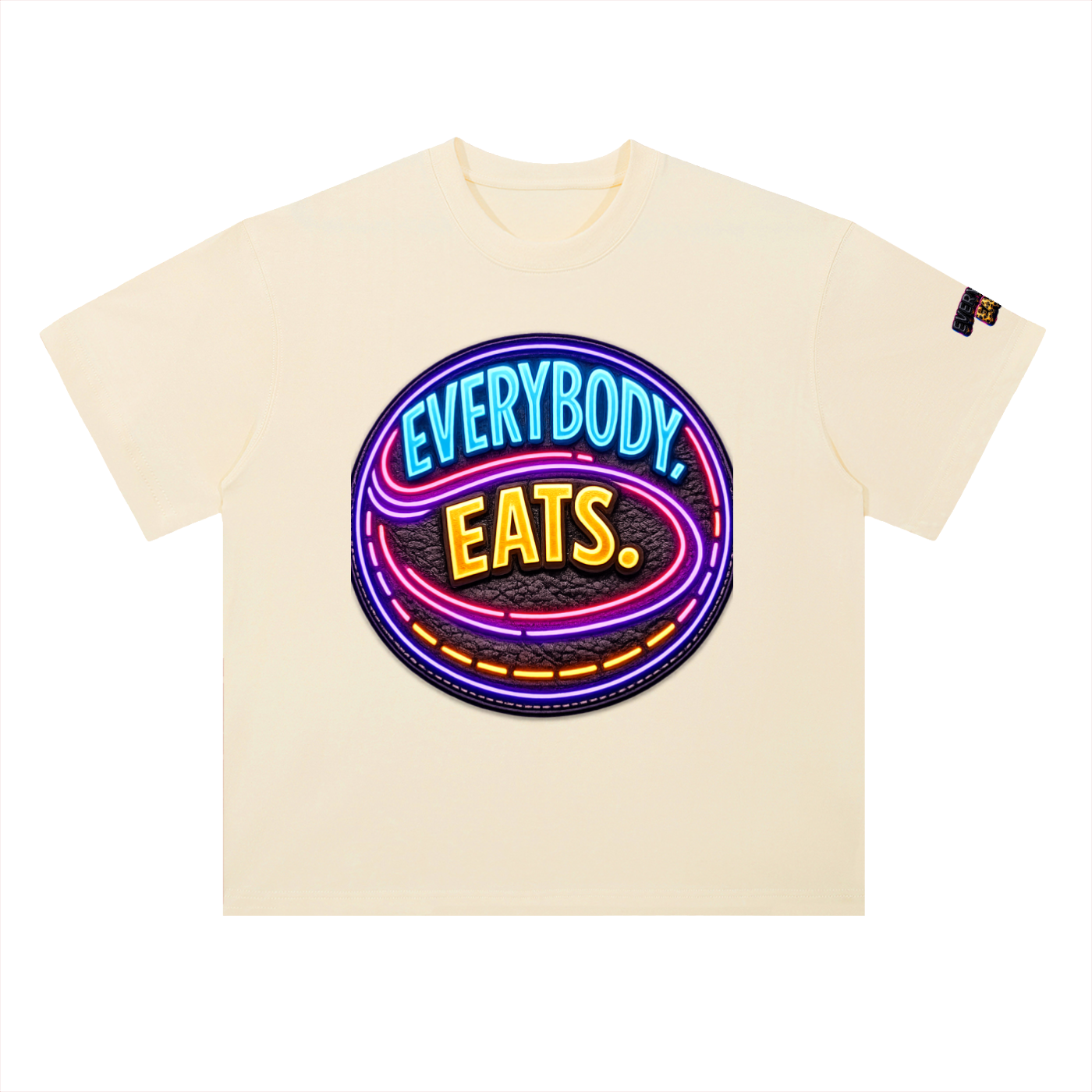 EVERYBODY EATS: LED - Heavyweight Drop Shoulder Cotton T-Shirt