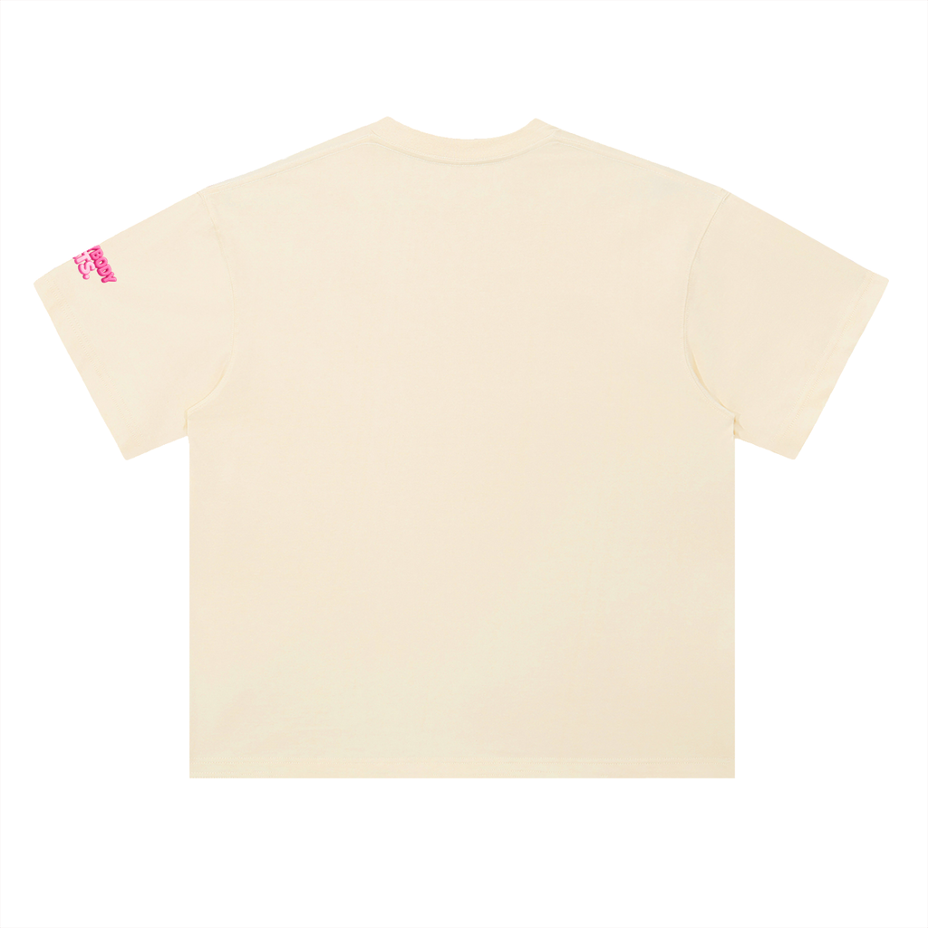 EVERYBODY EATS: BUBBLEGUM - Heavyweight Drop Shoulder Cotton T-Shirt