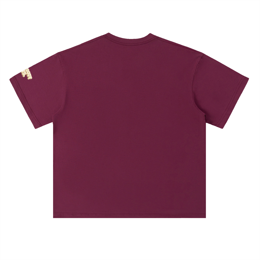 EVERYBODY EATS: VANILLA CREAM - Heavyweight Drop Shoulder Cotton T-Shirt