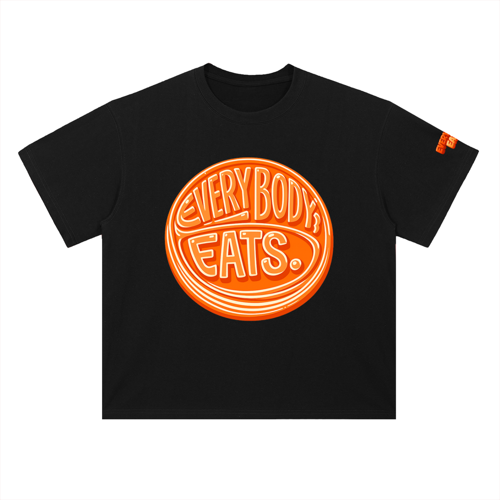 EVERYBODY EATS: MANDARIN - Heavyweight Drop Shoulder Cotton T-Shirt