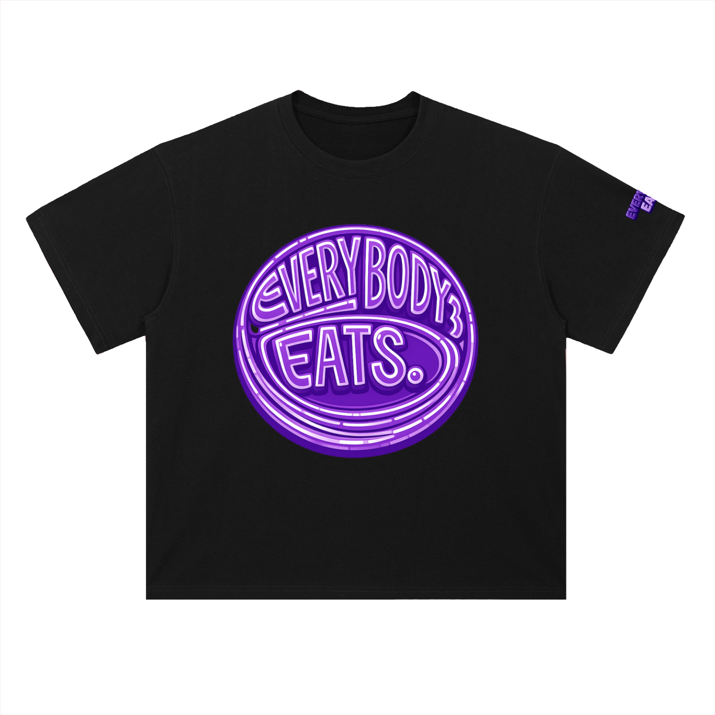EVERYBODY EATS: BUTTERFLY PEAS - Heavyweight Drop Shoulder Cotton T-Shirt