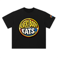 EVERYBODY EATS: COMIC STRIPS - Heavyweight Drop Shoulder Cotton T-Shirt