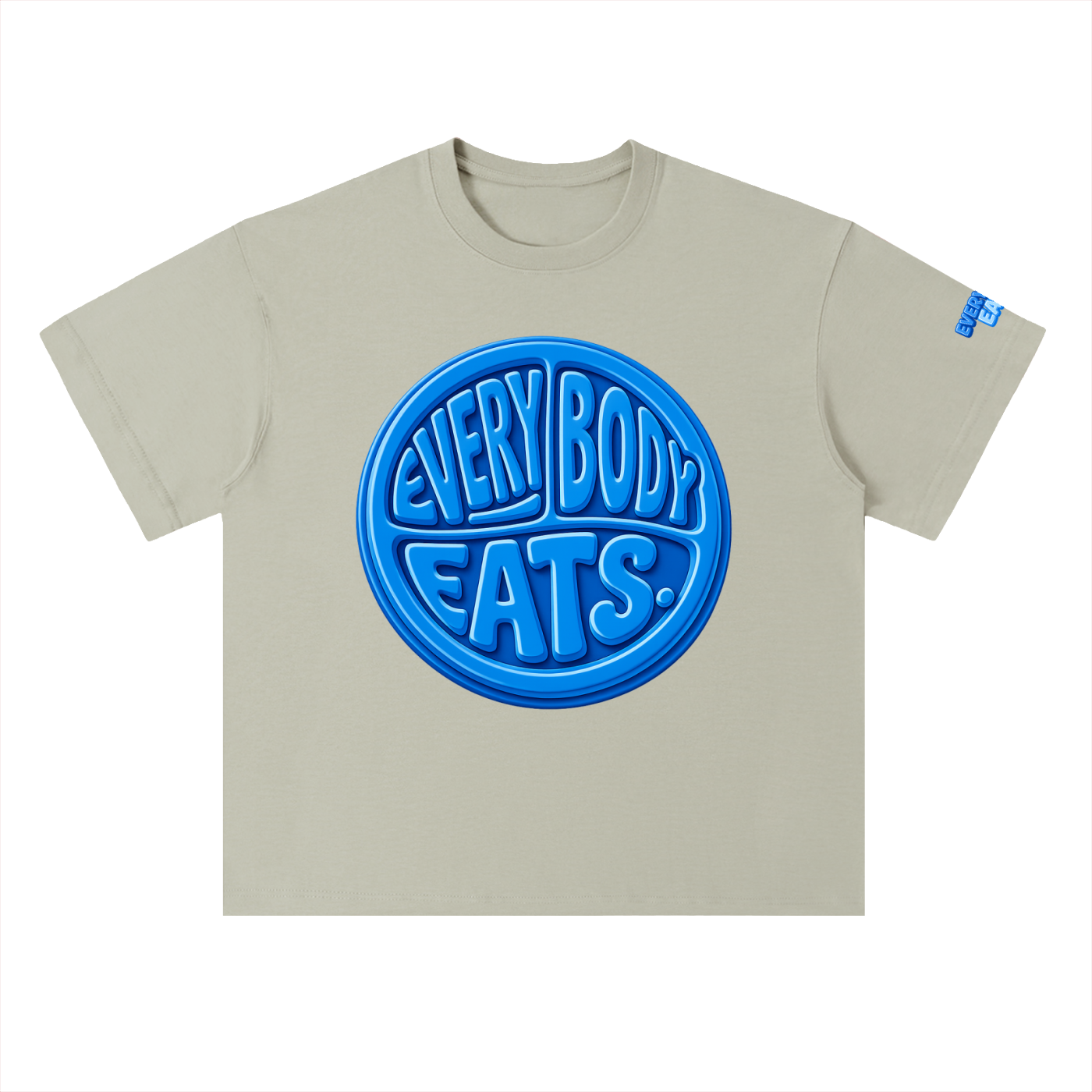 EVERYBODY EATS: BLUEBERRIES - Heavyweight Drop Shoulder Cotton T-Shirt