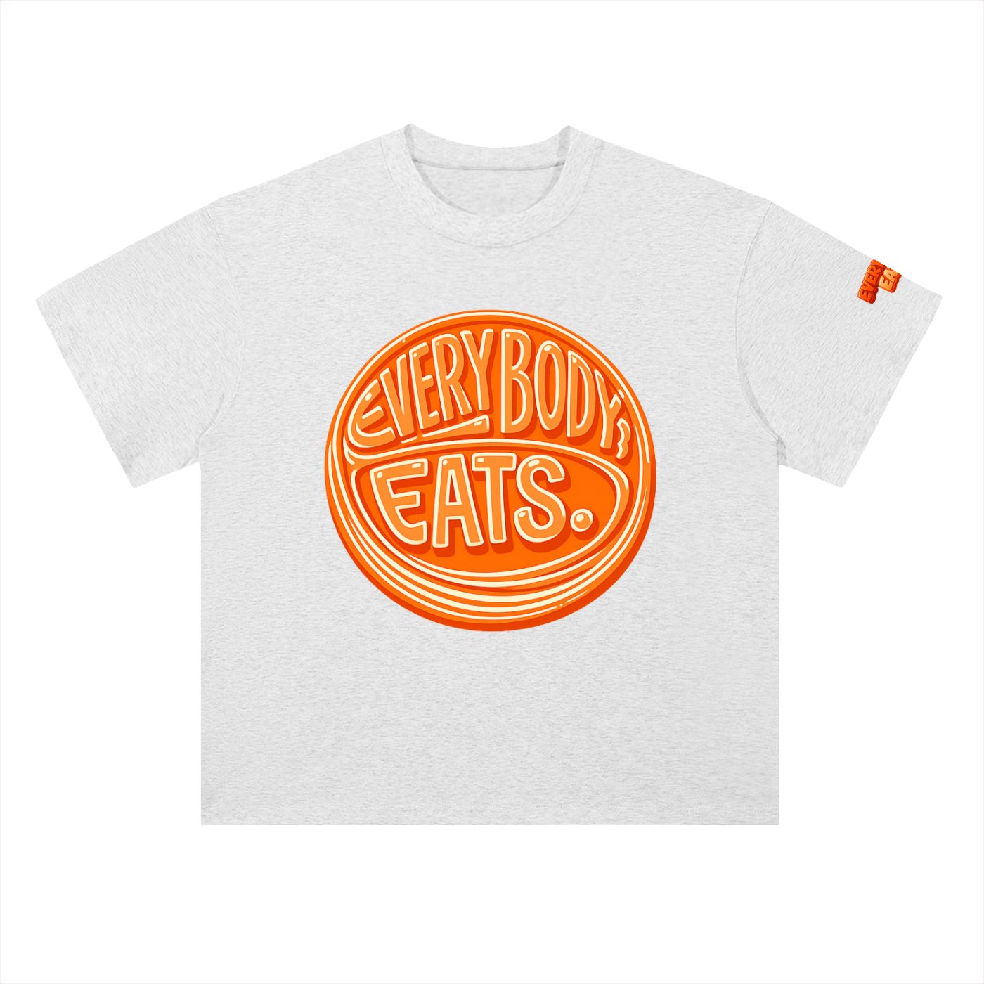 EVERYBODY EATS: MANDARIN - Heavyweight Drop Shoulder Cotton T-Shirt