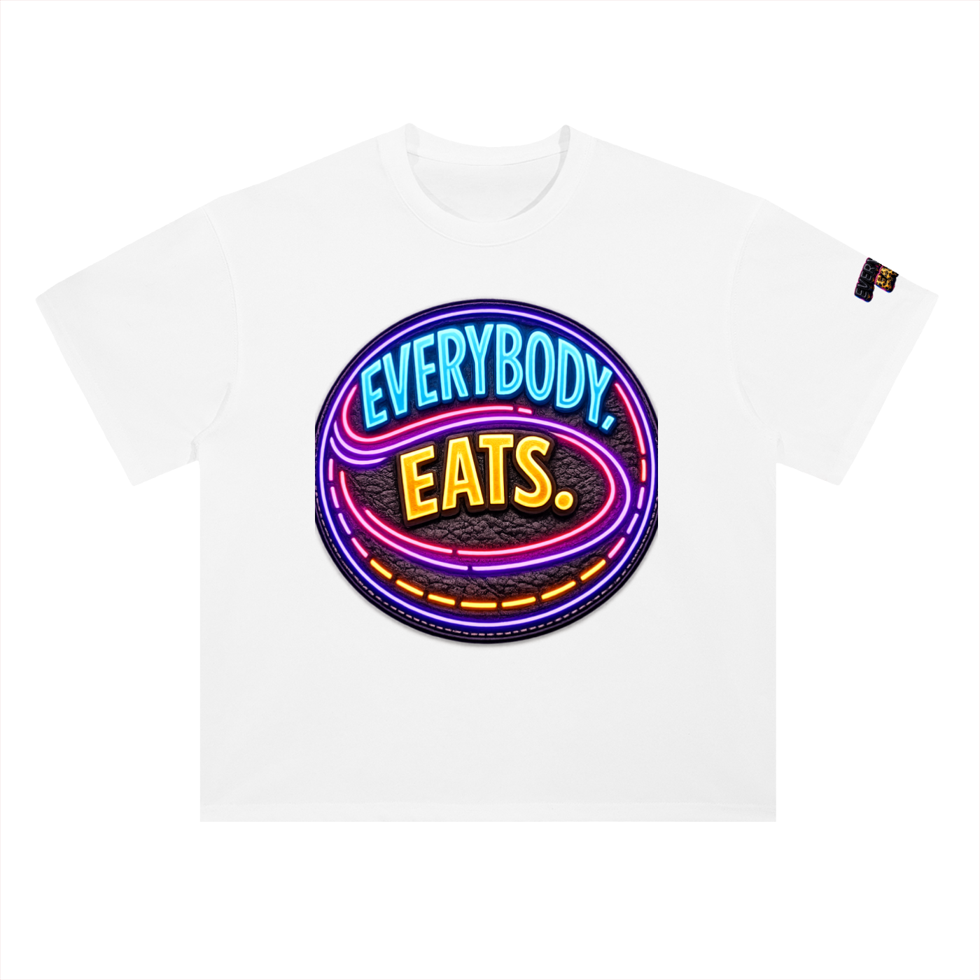 EVERYBODY EATS: LED - Heavyweight Drop Shoulder Cotton T-Shirt