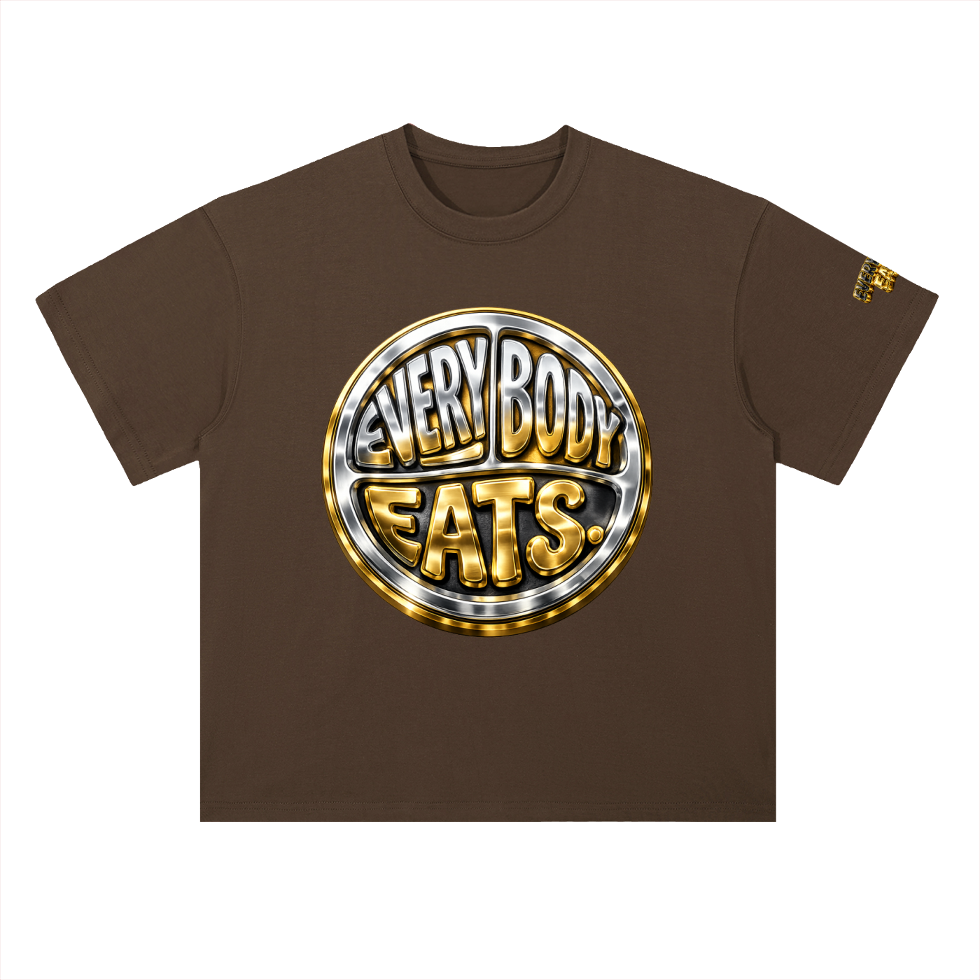 EVERYBODY EATS: CHROME - Heavyweight Drop Shoulder Cotton T-Shirt