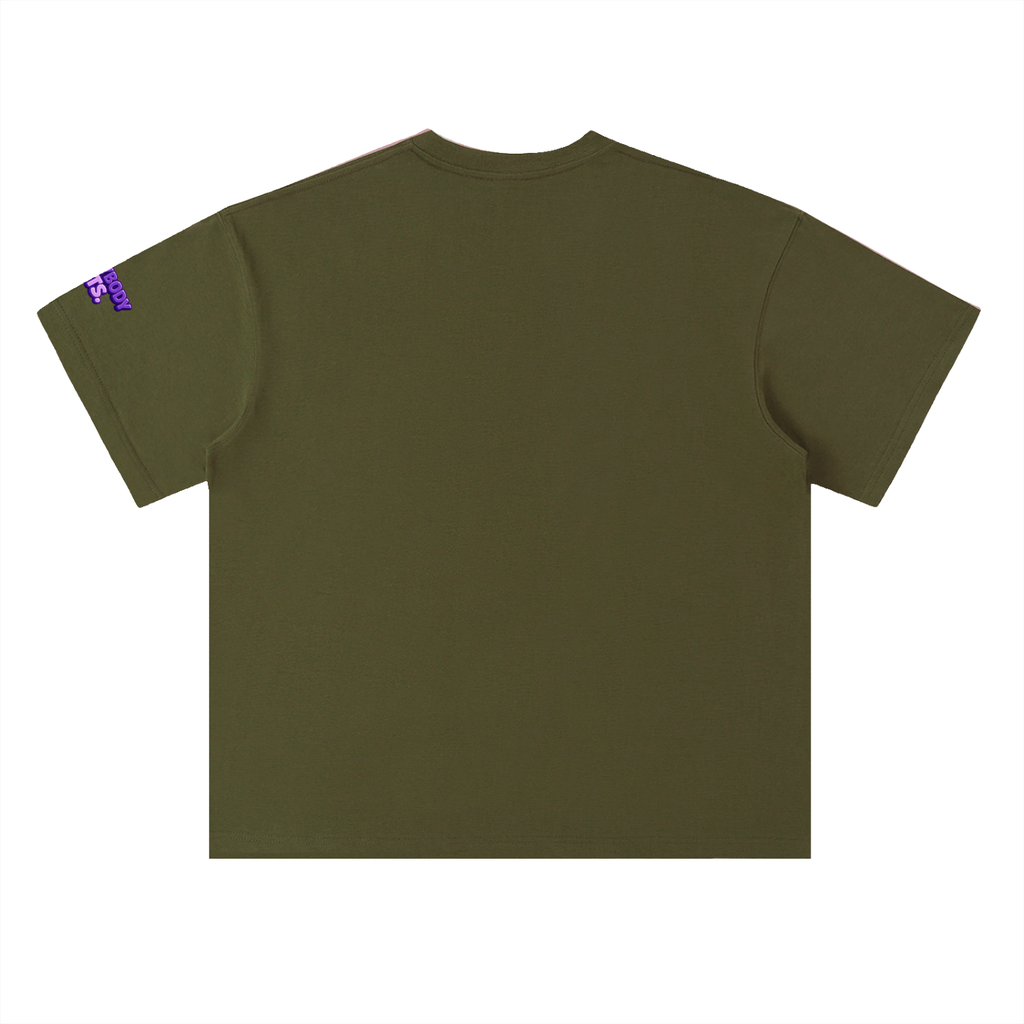 EVERYBODY EATS: GRAPES - Heavyweight Drop Shoulder Cotton T-Shirt