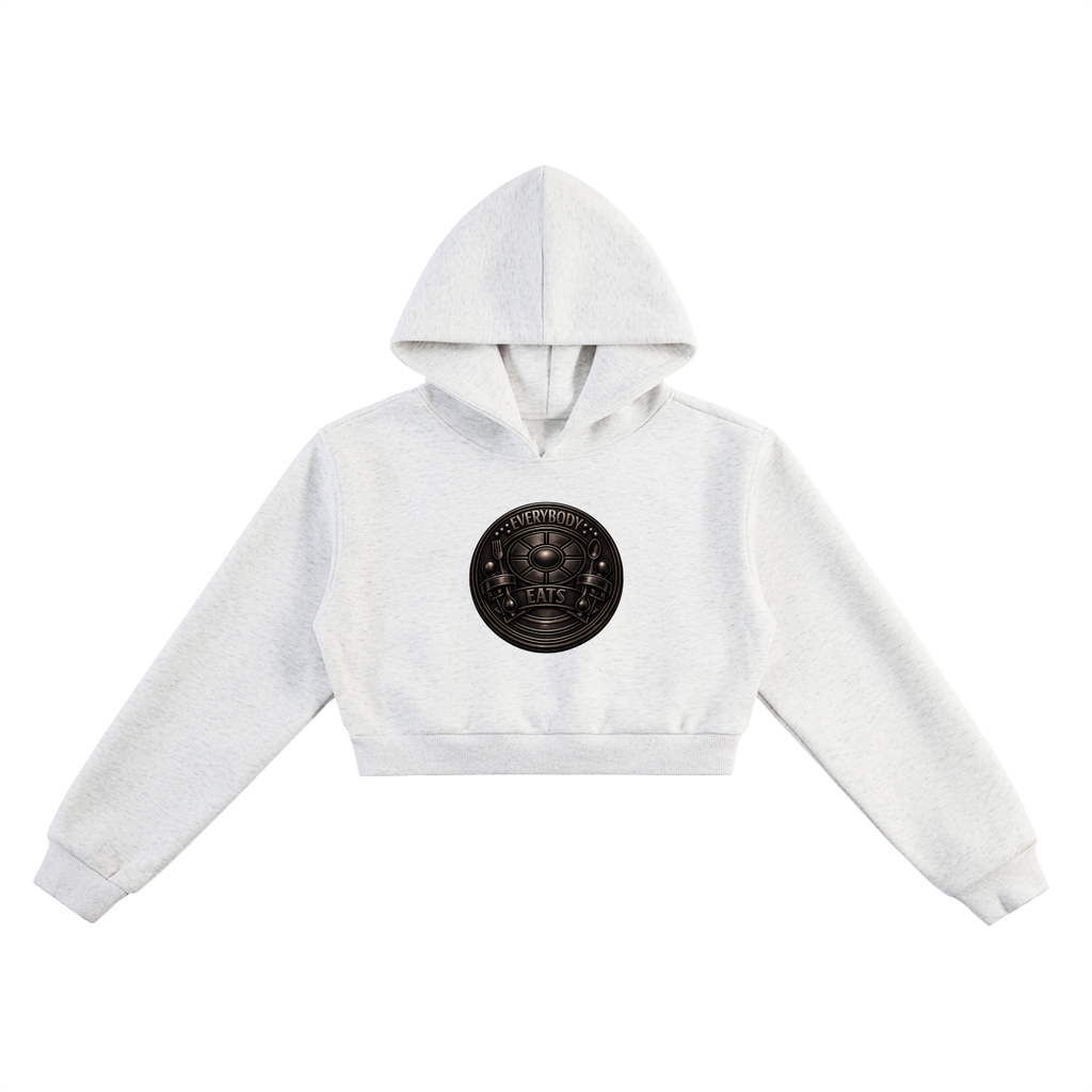 EVERYBODY EATS: TABLE MANNERS | WHEATEN - Essential Cropped Hoodie