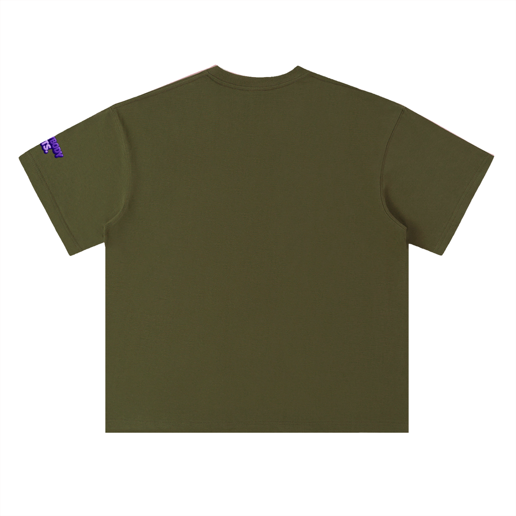 EVERYBODY EATS: BUTTERFLY PEAS - Heavyweight Drop Shoulder Cotton T-Shirt