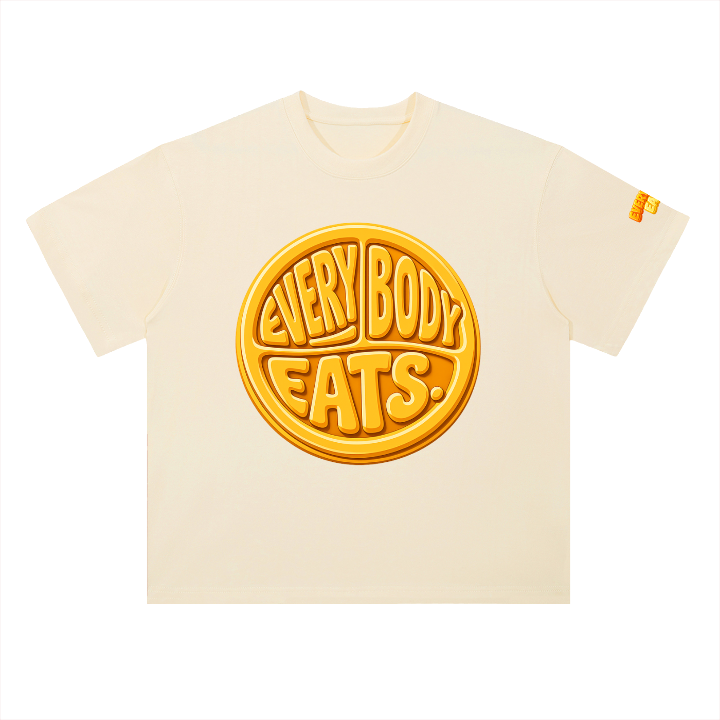 EVERYBODY EATS: MAC N CHEESE - Heavyweight Drop Shoulder Cotton T-Shirt
