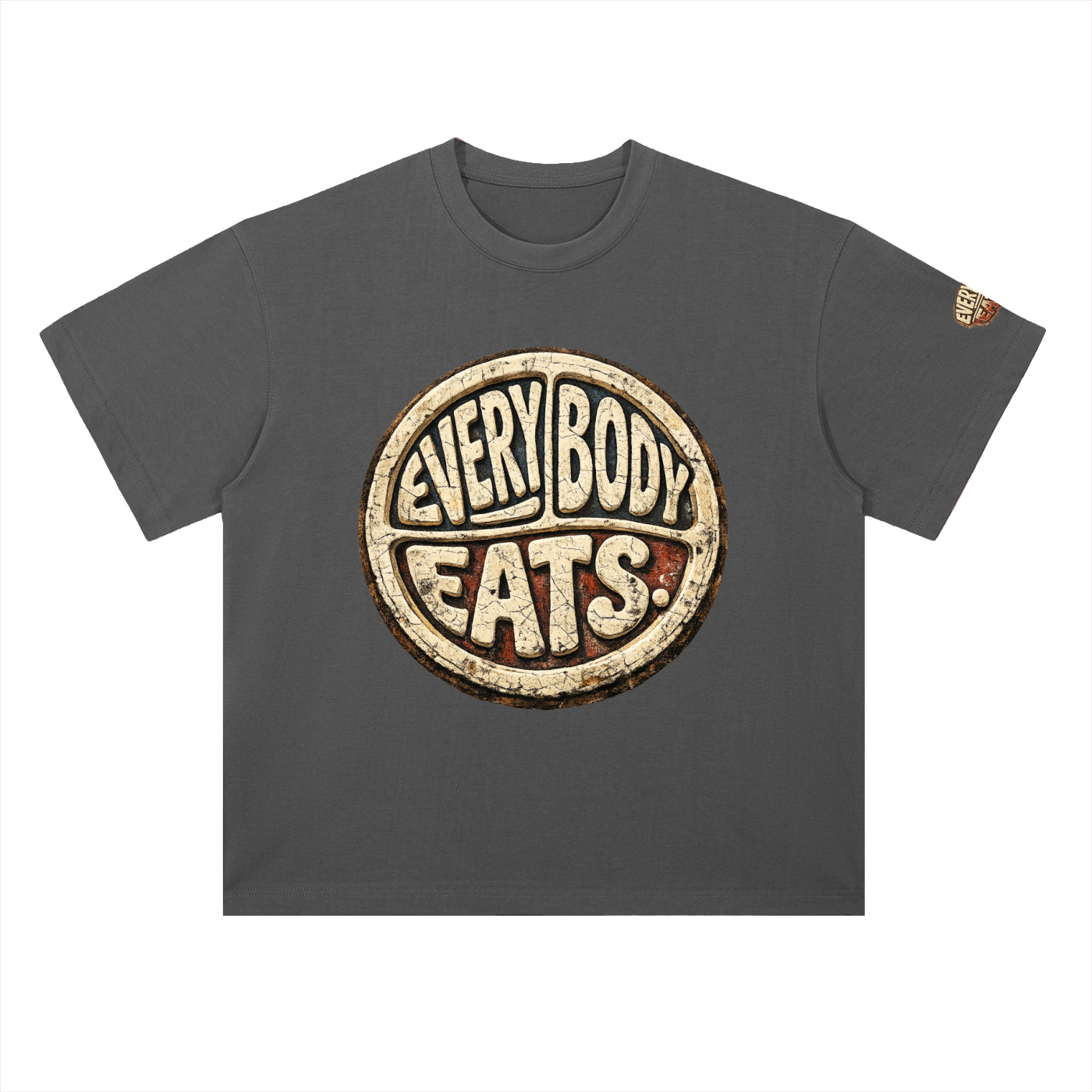 EVERYBODY EATS: DIRT - Heavyweight Drop Shoulder Cotton T-Shirt