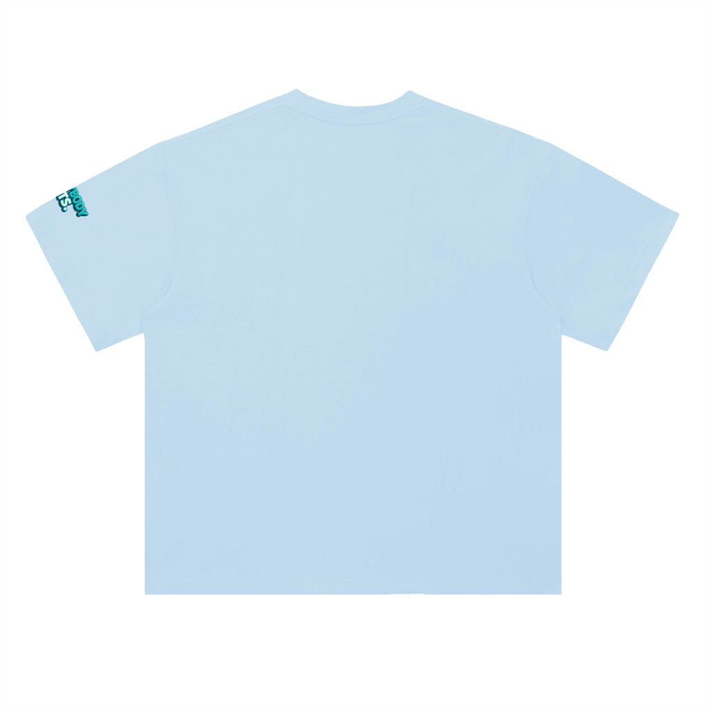 EVERYBODY EATS: BLUE RASPBERRY - Heavyweight Drop Shoulder Cotton T-Shirt