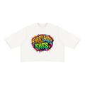 EVERYBODY EATS: PAINT - Unisex Mineral Wash Raw Hem Boxy T-Shirt
