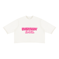 EVERYBODY EATS: STRAWBERRIES - Unisex Mineral Wash Raw Hem Boxy T-Shirt