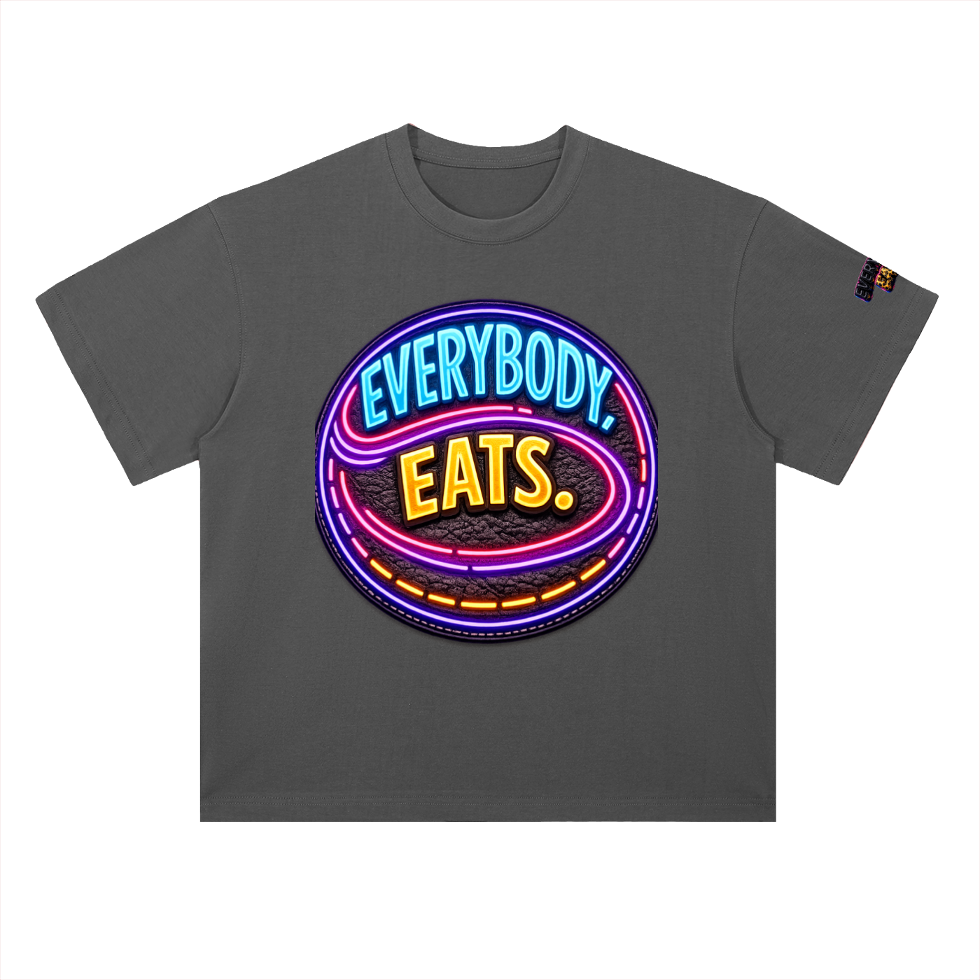 EVERYBODY EATS: LED - Heavyweight Drop Shoulder Cotton T-Shirt