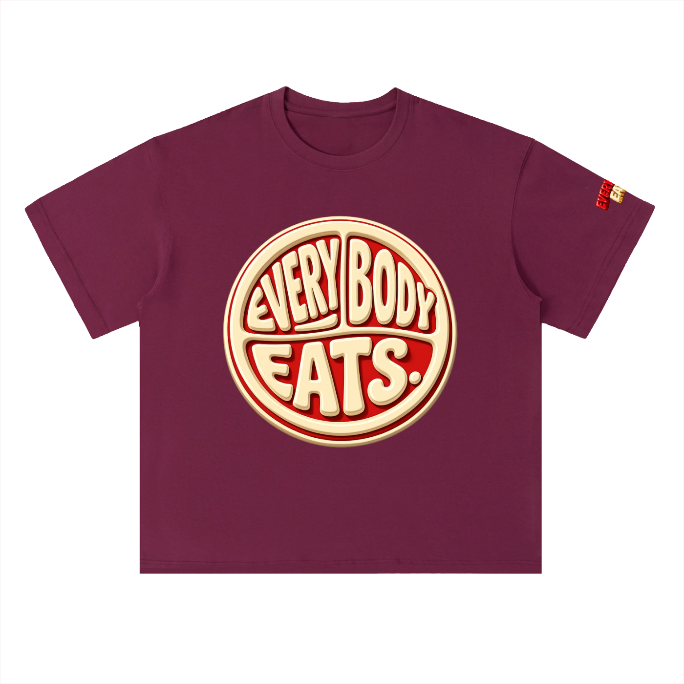 EVERYBODY EATS: CHERRY VANILLA COKE - Heavyweight Drop Shoulder Cotton T-Shirt