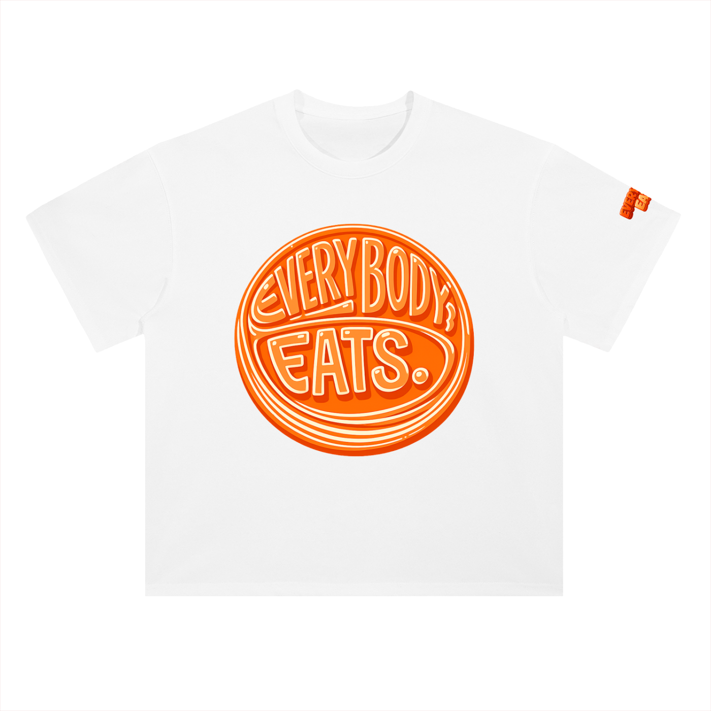 EVERYBODY EATS: MANDARIN - Heavyweight Drop Shoulder Cotton T-Shirt