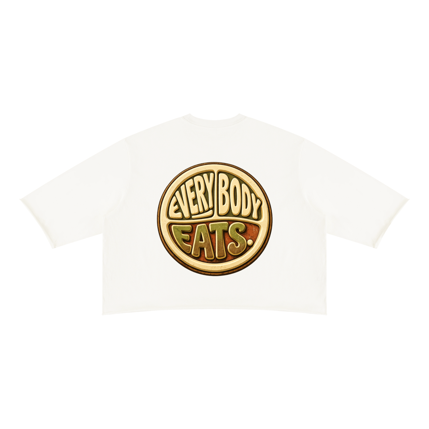 EVERYBODY EATS: PATINA - Unisex Mineral Wash Raw Hem Boxy T-Shirt