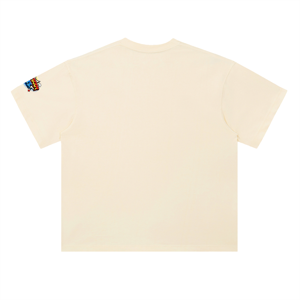 EVERYBODY EATS: COMIC STRIPS - Heavyweight Drop Shoulder Cotton T-Shirt