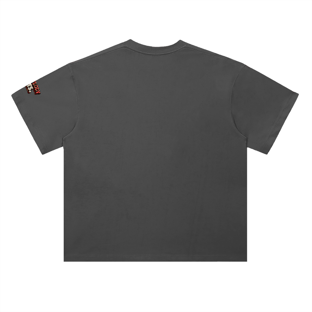 EVERYBODY EATS: PLAID - Heavyweight Drop Shoulder Cotton T-Shirt