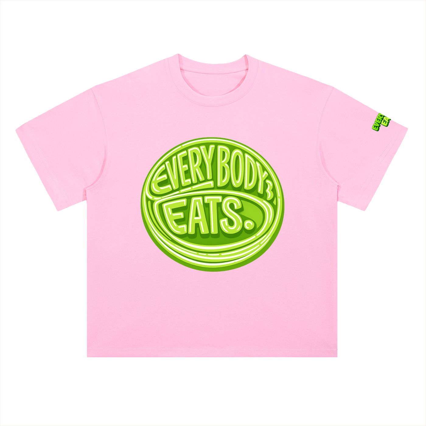 EVERYBODY EATS: GREEN APPLES - Heavyweight Drop Shoulder Cotton T-Shirt