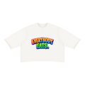 EVERYBODY EATS: AT MIDNIGHT - Unisex Mineral Wash Raw Hem Boxy T-Shirt