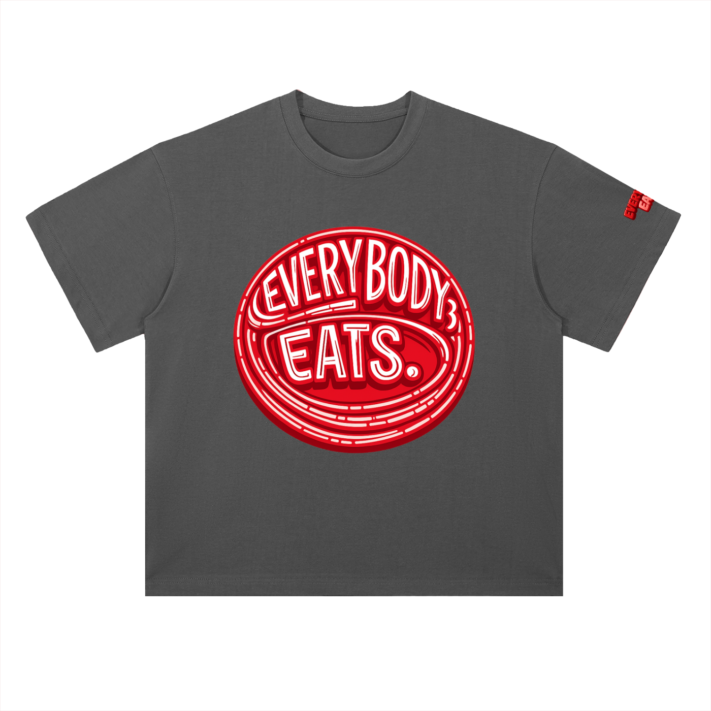 EVERYBODY EATS: MARACHINO - Heavyweight Drop Shoulder Cotton T-Shirt