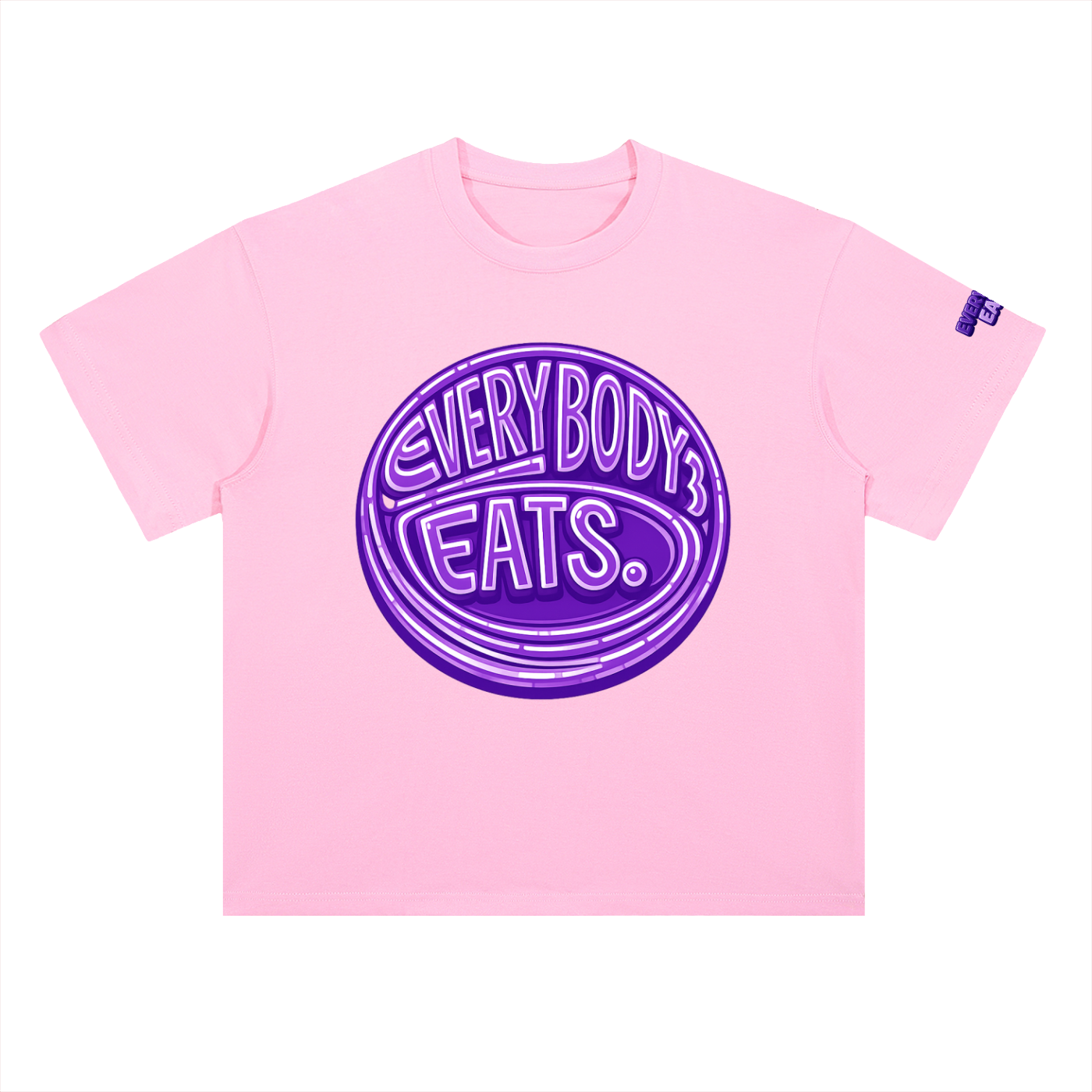 EVERYBODY EATS: BUTTERFLY PEAS - Heavyweight Drop Shoulder Cotton T-Shirt