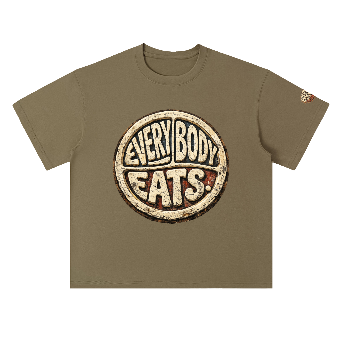 EVERYBODY EATS: DIRT - Heavyweight Drop Shoulder Cotton T-Shirt