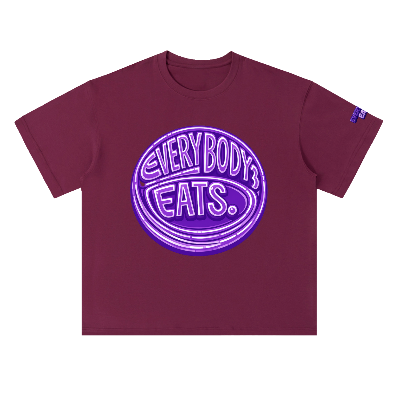 EVERYBODY EATS: BUTTERFLY PEAS - Heavyweight Drop Shoulder Cotton T-Shirt
