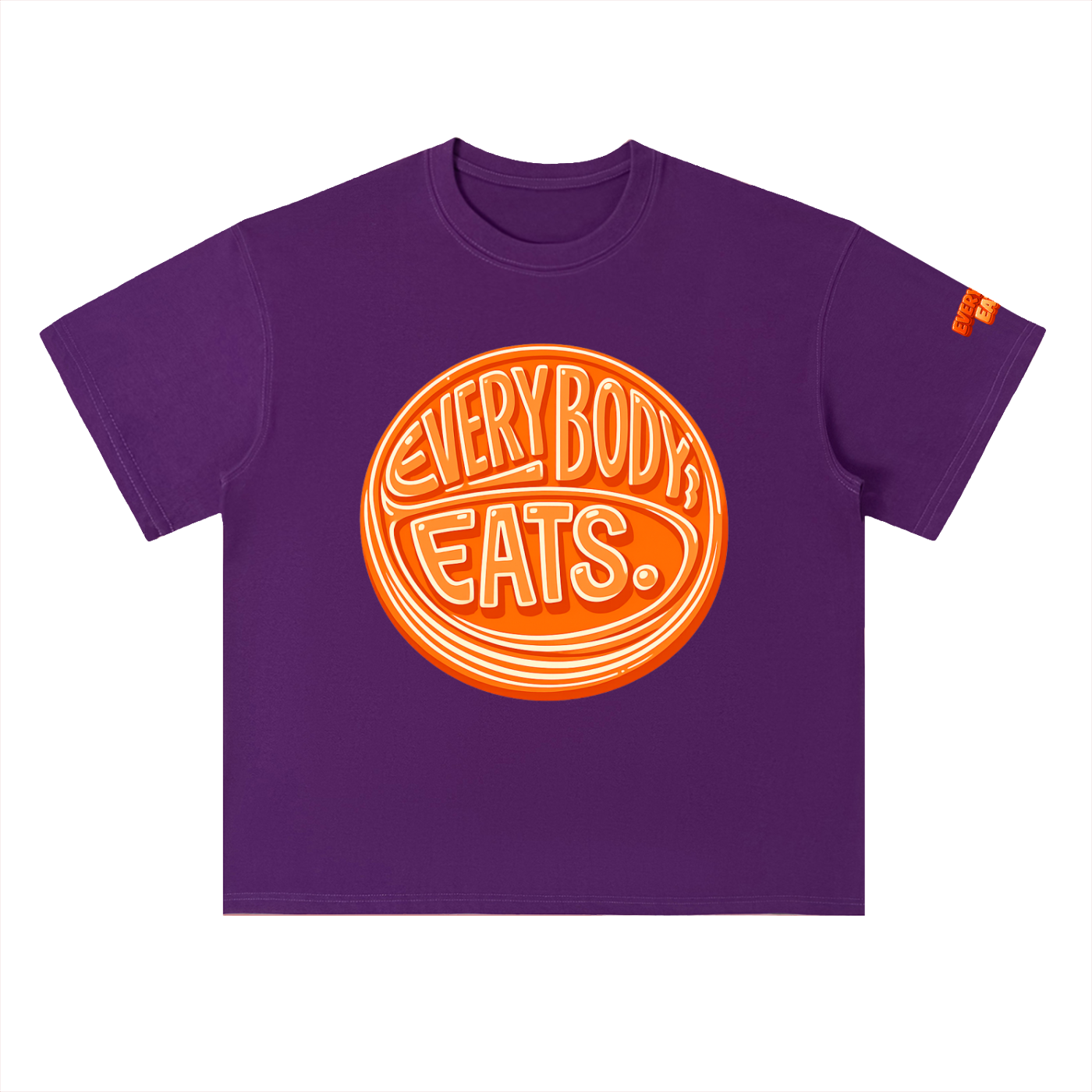 EVERYBODY EATS: MANDARIN - Heavyweight Drop Shoulder Cotton T-Shirt
