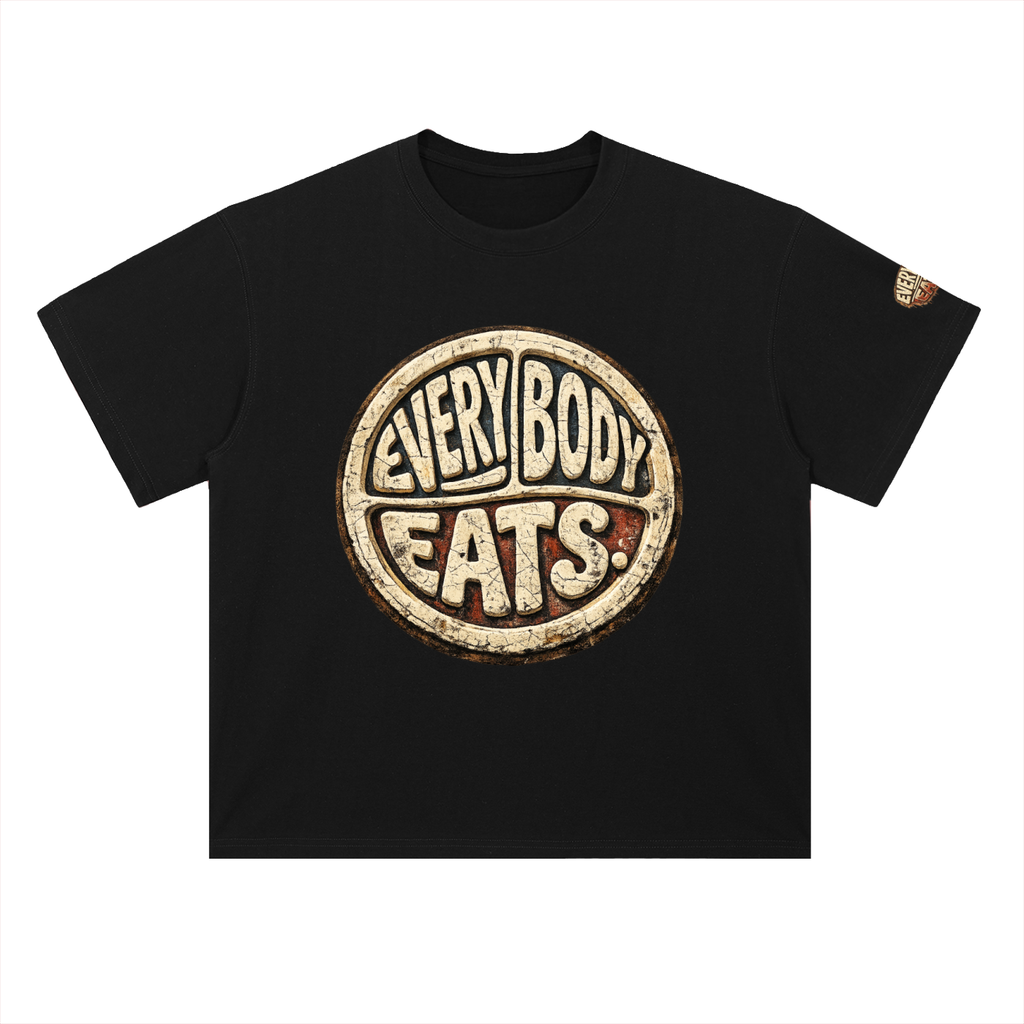 EVERYBODY EATS: DIRT - Heavyweight Drop Shoulder Cotton T-Shirt