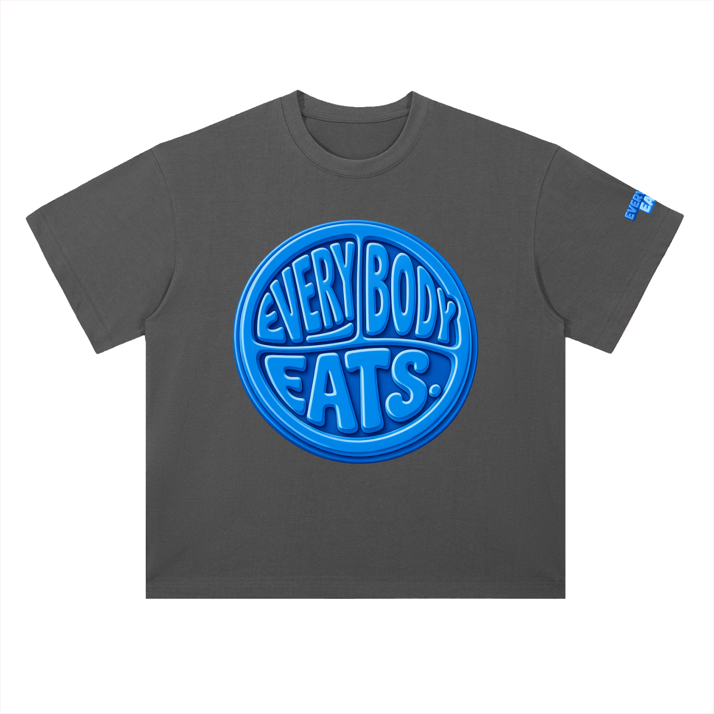 EVERYBODY EATS: BLUEBERRIES - Heavyweight Drop Shoulder Cotton T-Shirt
