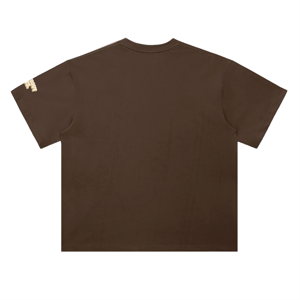 EVERYBODY EATS: VANILLA CREAM - Heavyweight Drop Shoulder Cotton T-Shirt