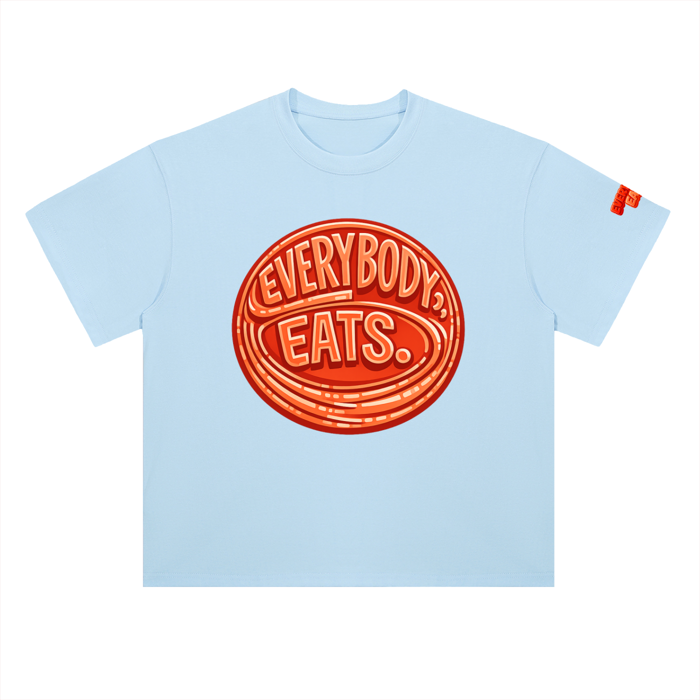 EVERYBODY EATS: AT SUNDOWN - Heavyweight Drop Shoulder Cotton T-Shirt