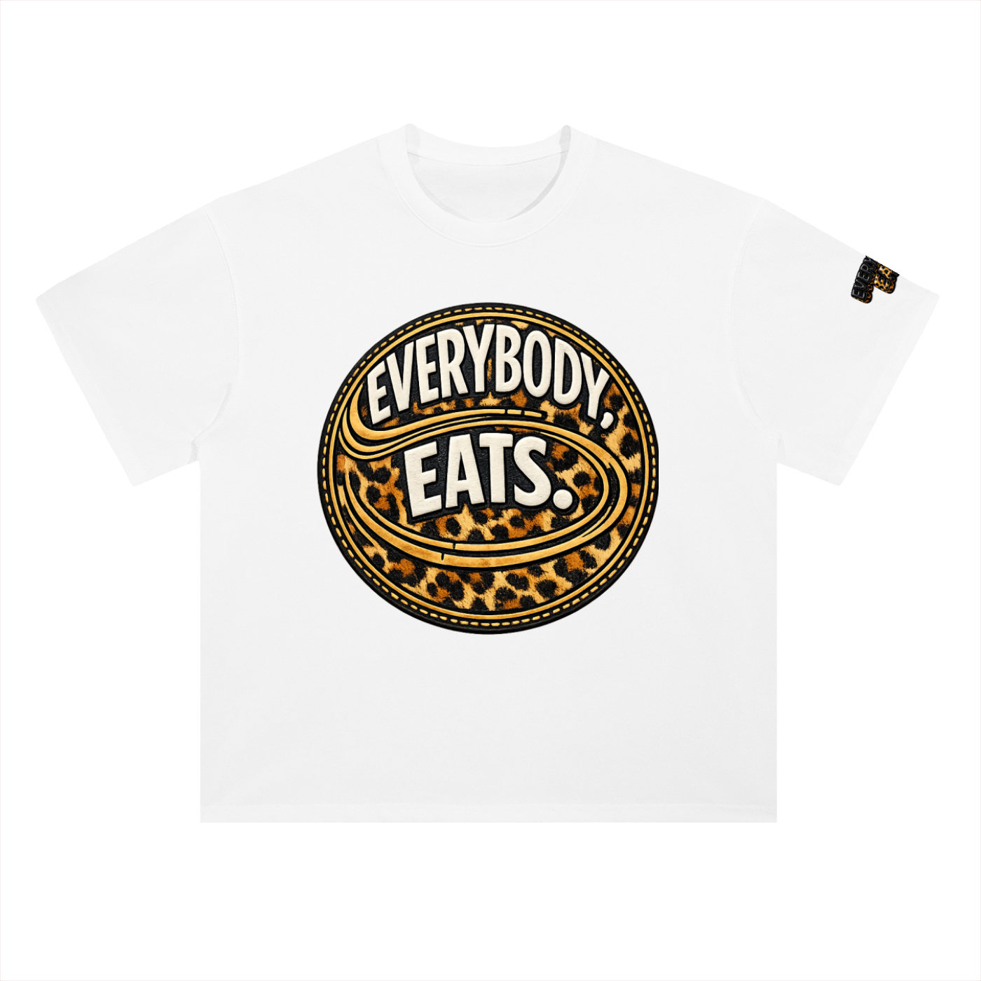 EVERYBODY EATS: CHEETAH - Heavyweight Drop Shoulder Cotton T-Shirt