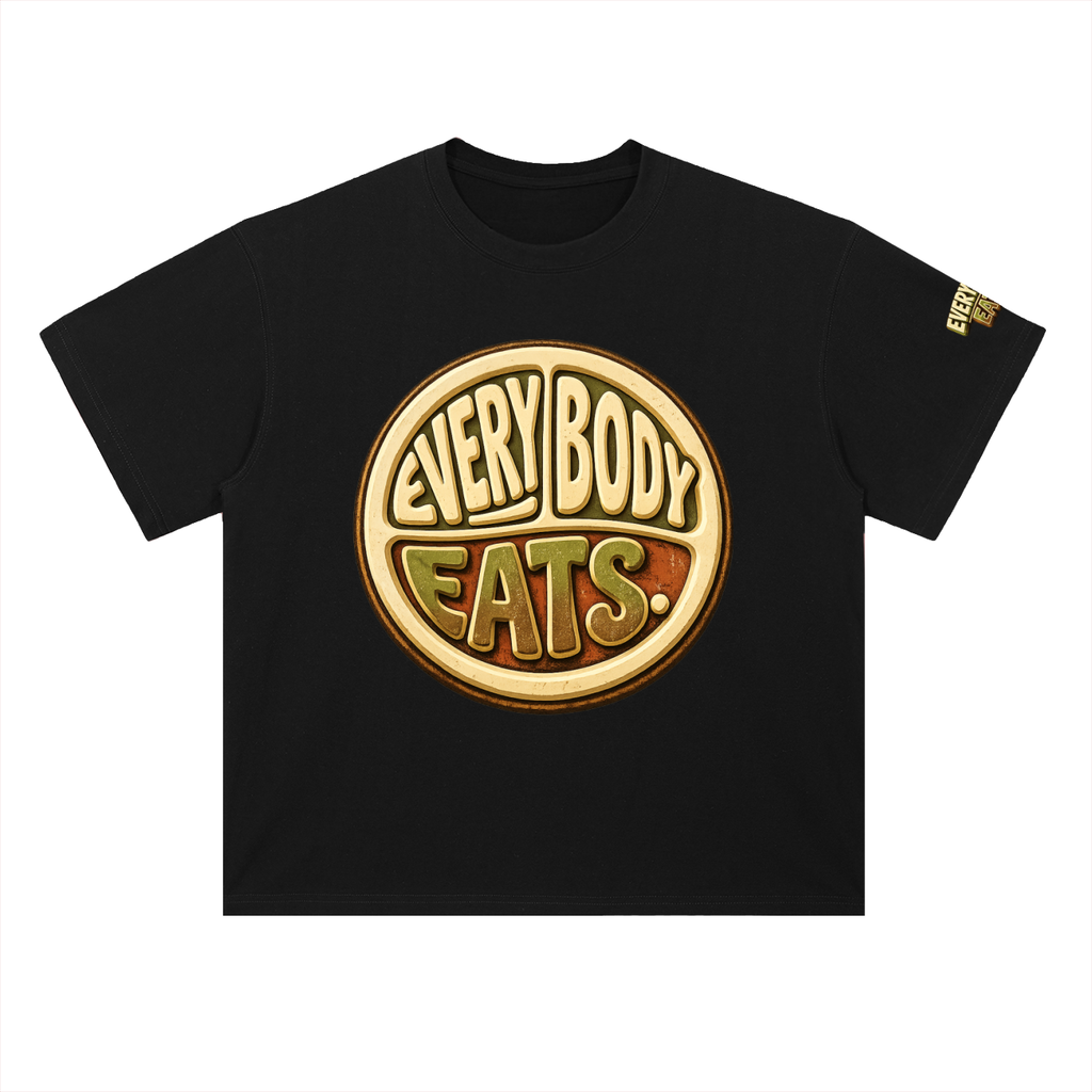 EVERYBODY EATS: PATINA - Heavyweight Drop Shoulder Cotton T-Shirt