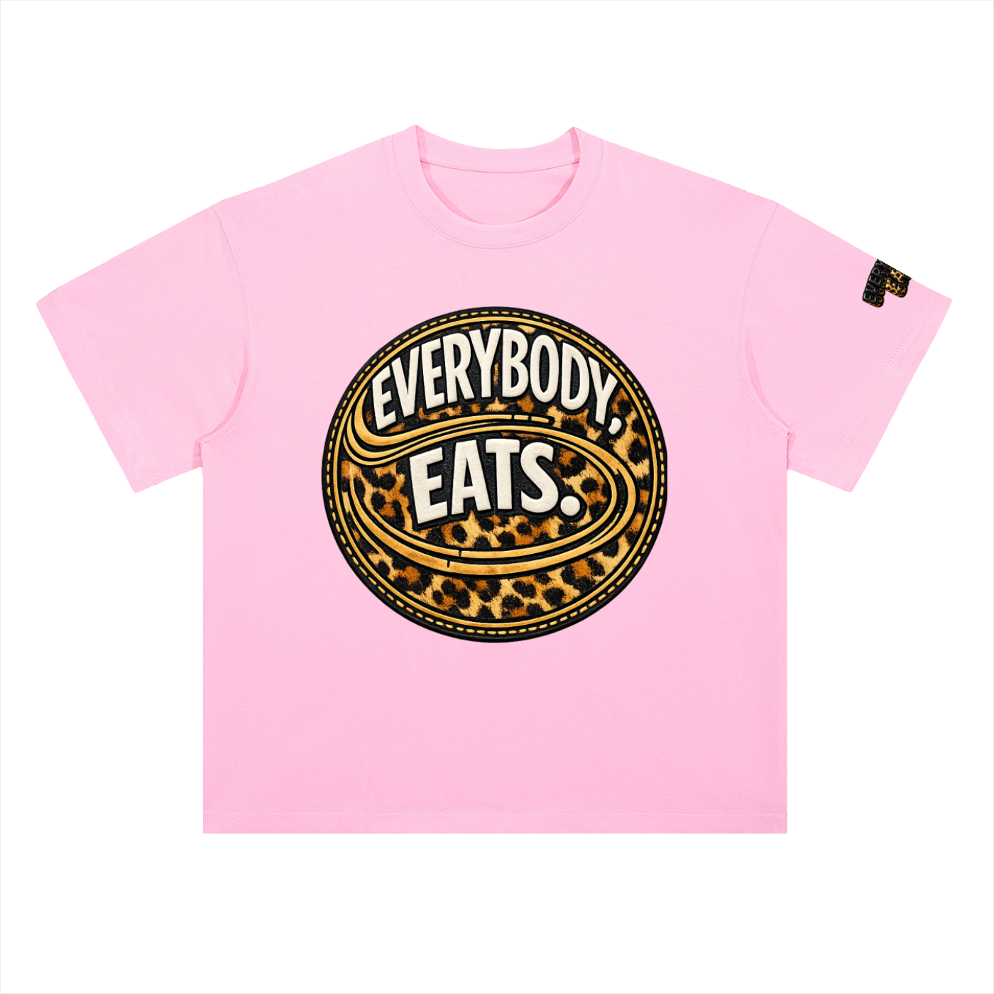 EVERYBODY EATS: CHEETAH - Heavyweight Drop Shoulder Cotton T-Shirt