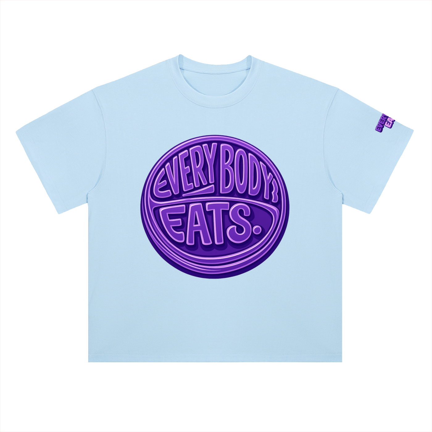 EVERYBODY EATS: GRAPES - Heavyweight Drop Shoulder Cotton T-Shirt