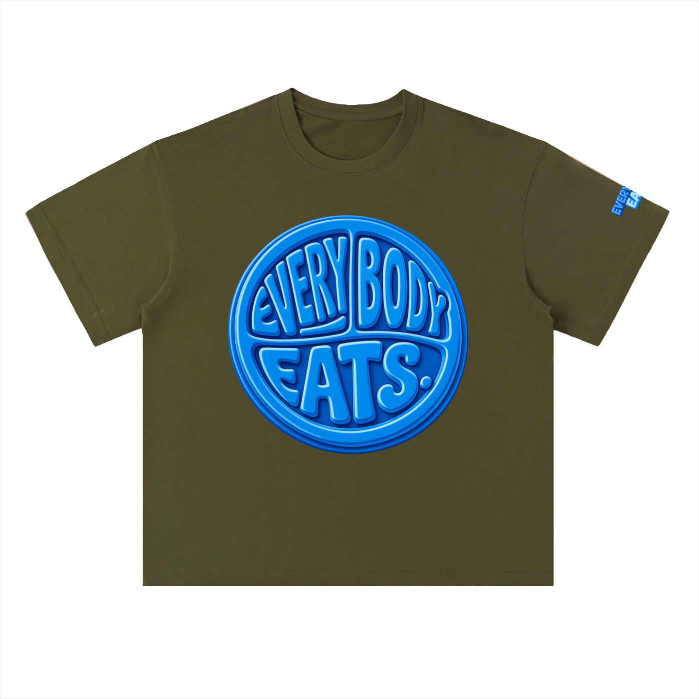 EVERYBODY EATS: BLUEBERRIES - Heavyweight Drop Shoulder Cotton T-Shirt