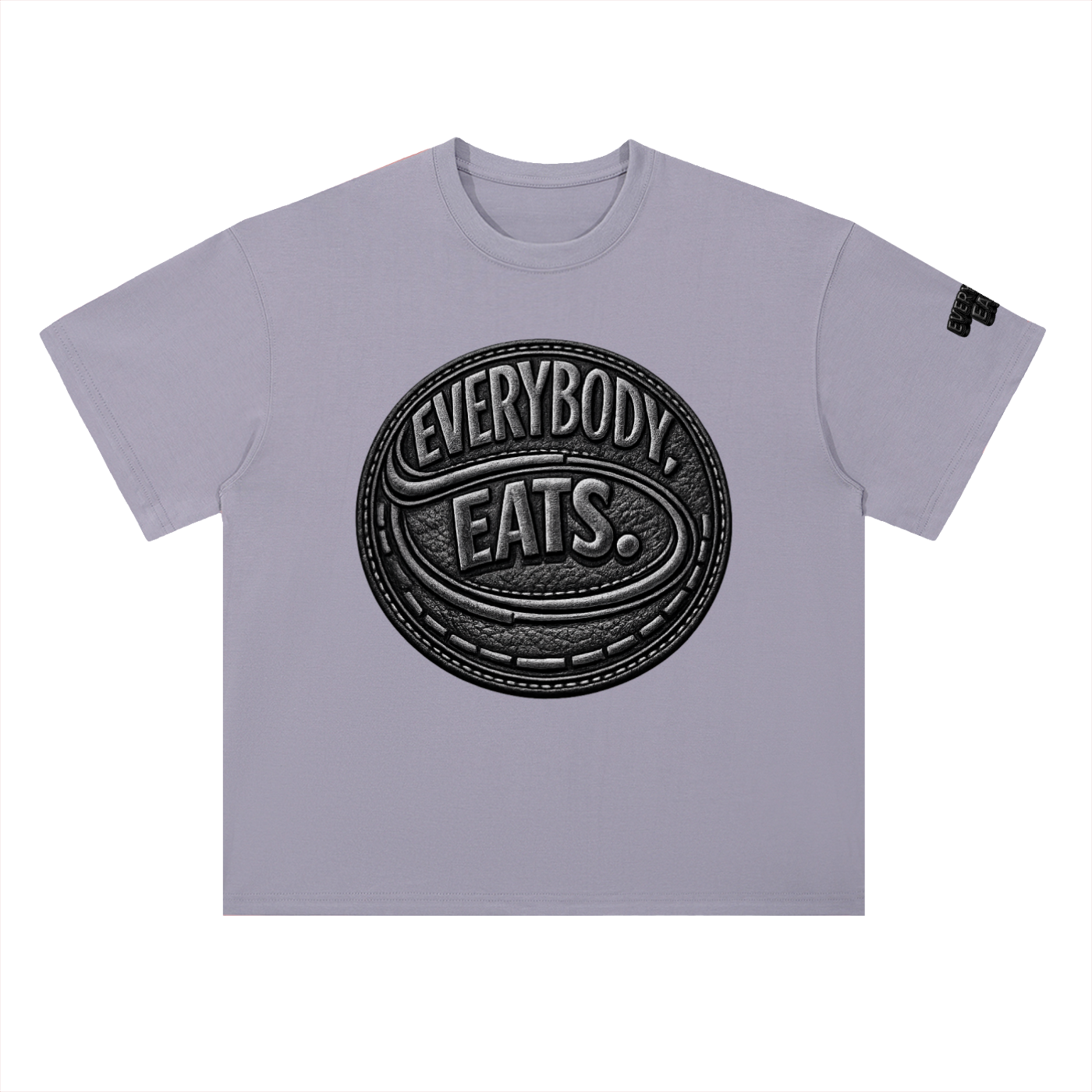 EVERYBODY EATS: LEATHER - Heavyweight Drop Shoulder Cotton T-Shirt