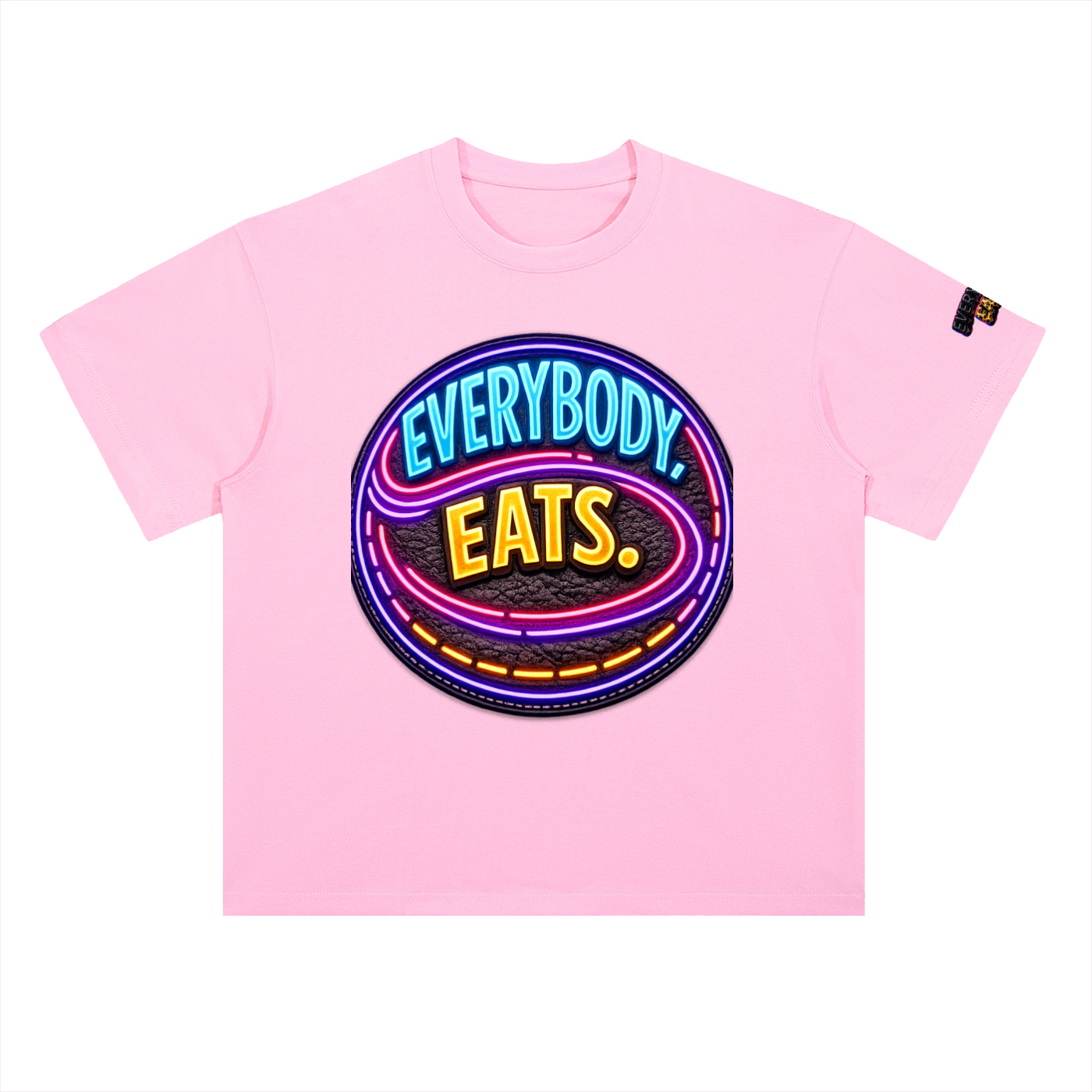 EVERYBODY EATS: LED - Heavyweight Drop Shoulder Cotton T-Shirt