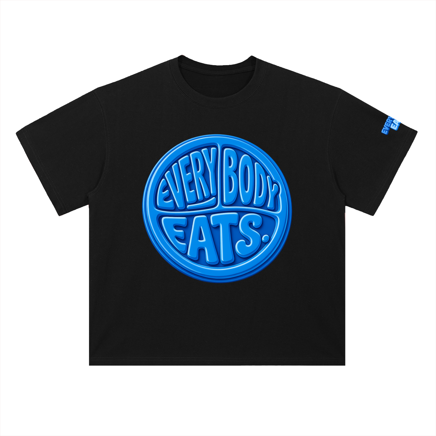 EVERYBODY EATS: BLUEBERRIES - Heavyweight Drop Shoulder Cotton T-Shirt